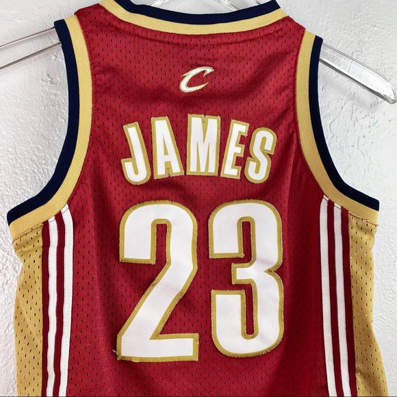 Lebron James Cavs Jersey #23 Kids Small Length +2